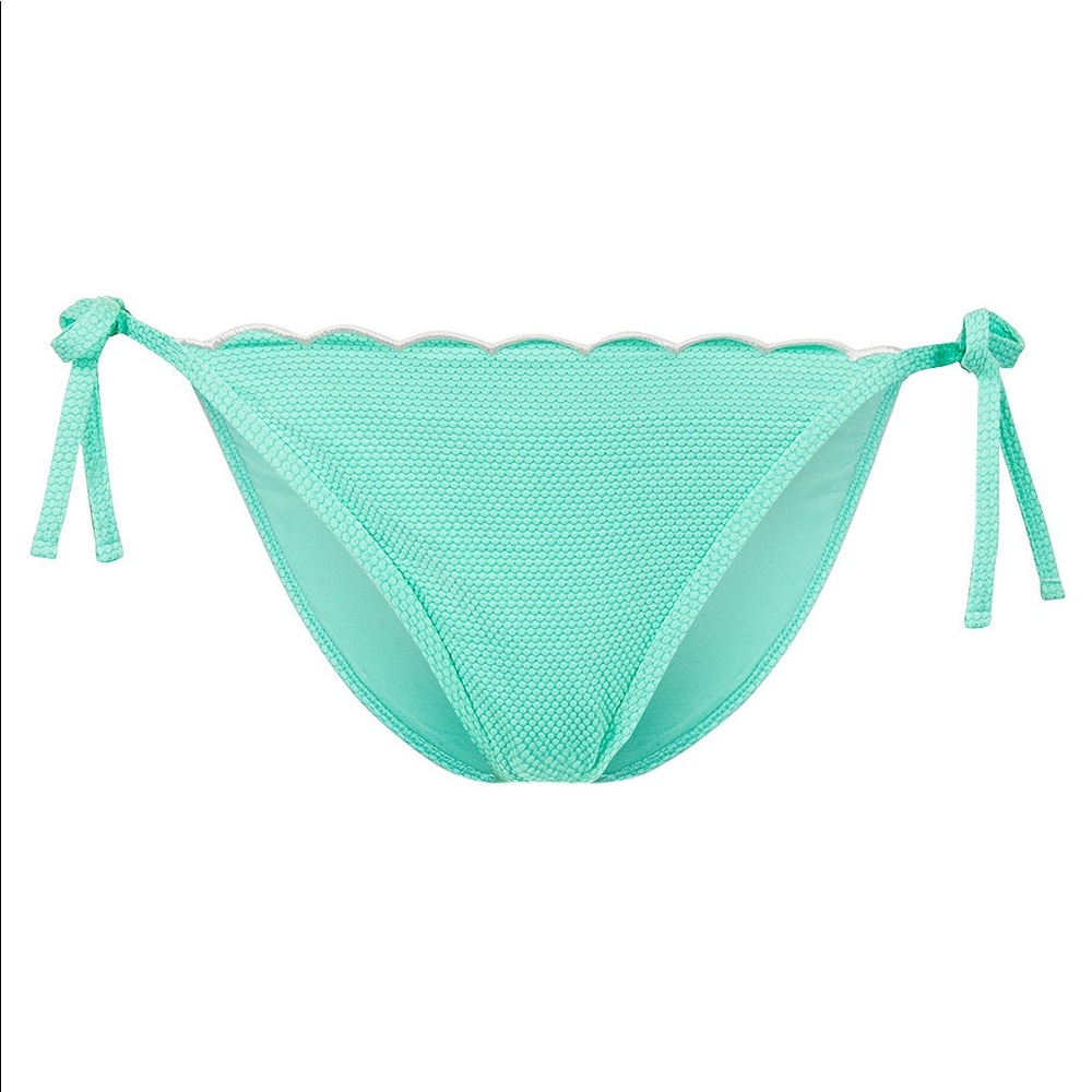 3/$8 Topshop mint scallop bikini tie bottoms swim NEW